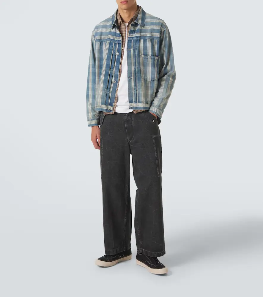 A.PRESSE A. Presse No.213 checked denim jacket | Thumbnail 4 A.PRESSE A. Presse No.213 checked denim jacket | Thumbnail 4