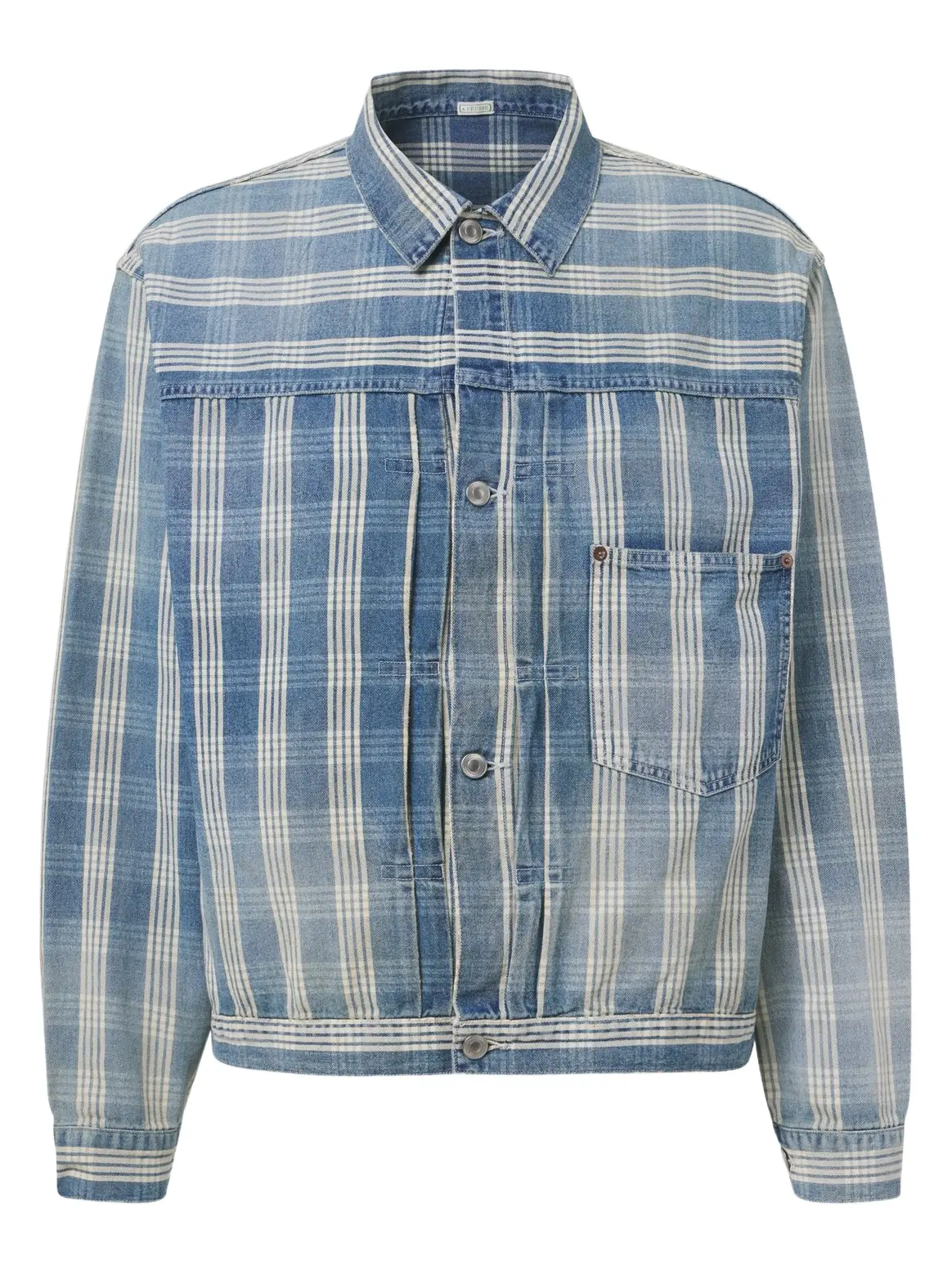 A.PRESSE A. Presse No.213 checked denim jacket