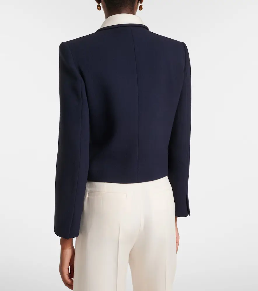 Valentino Garavani Tie-neck virgin wool jacket | Thumbnail 4