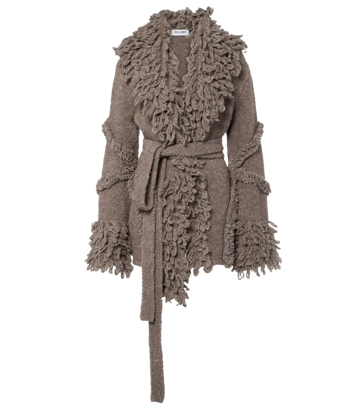 Fringed wool and cashmere-blend cardigan Fringed wool and cashmere-blend cardigan
