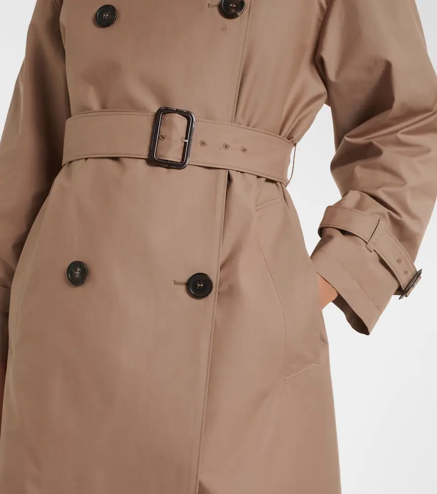 Max Mara Cotton-blend trench coat | Thumbnail 3 Max Mara Cotton-blend trench coat | Thumbnail 3