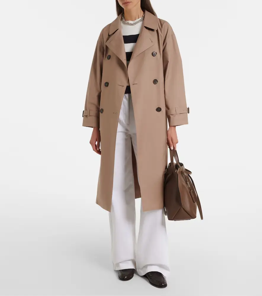 Max Mara Cotton-blend trench coat | Thumbnail 4 Max Mara Cotton-blend trench coat | Thumbnail 4