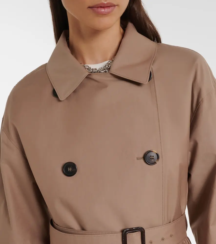 Max Mara Cotton-blend trench coat | Thumbnail 7 Max Mara Cotton-blend trench coat | Thumbnail 7