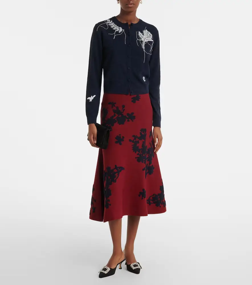 Erdem Jacquard midi skirt | Thumbnail 6