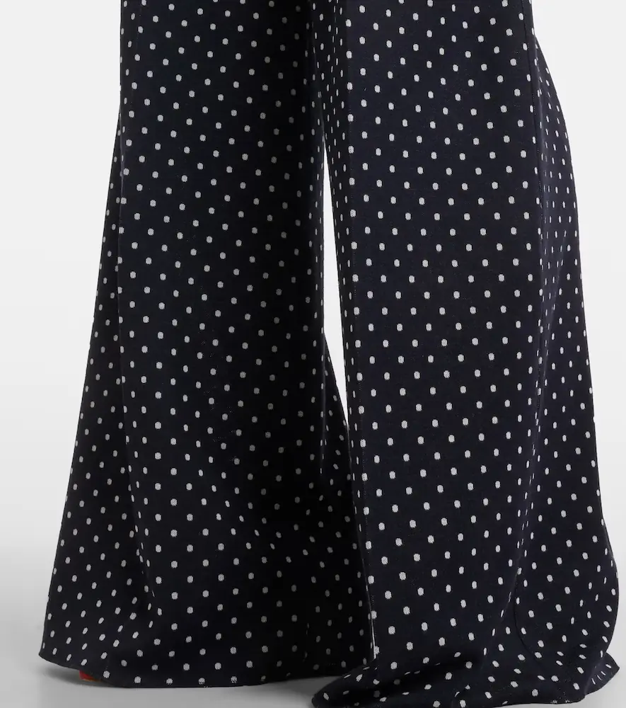 Max Mara Polka-dot jersey wide-leg pants | Thumbnail 2