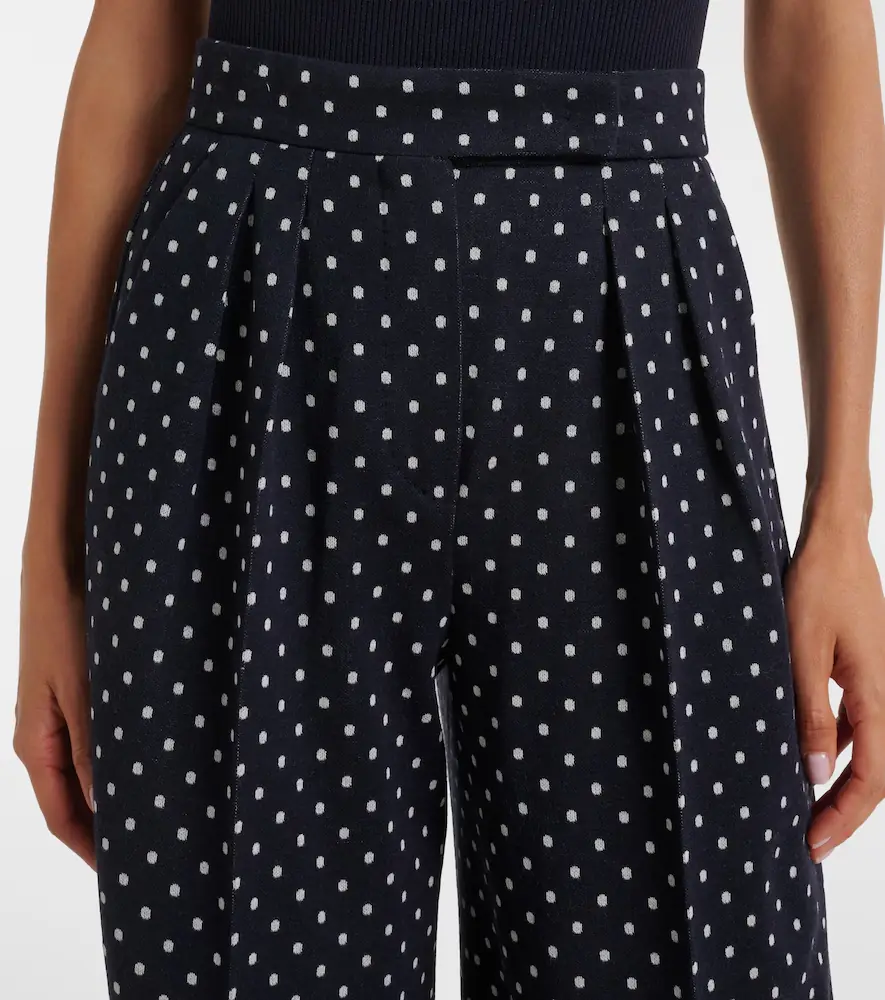 Max Mara Polka-dot jersey wide-leg pants | Thumbnail 3
