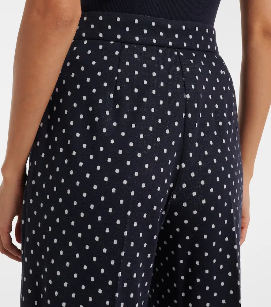 Max Mara Polka-dot jersey wide-leg pants | Thumbnail 6