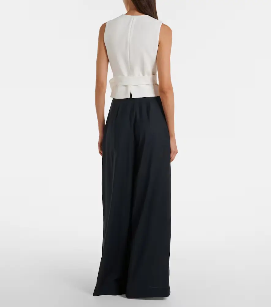 Max Mara Pleated virgin wool wide-leg pants | Thumbnail 2 Max Mara Pleated virgin wool wide-leg pants | Thumbnail 2