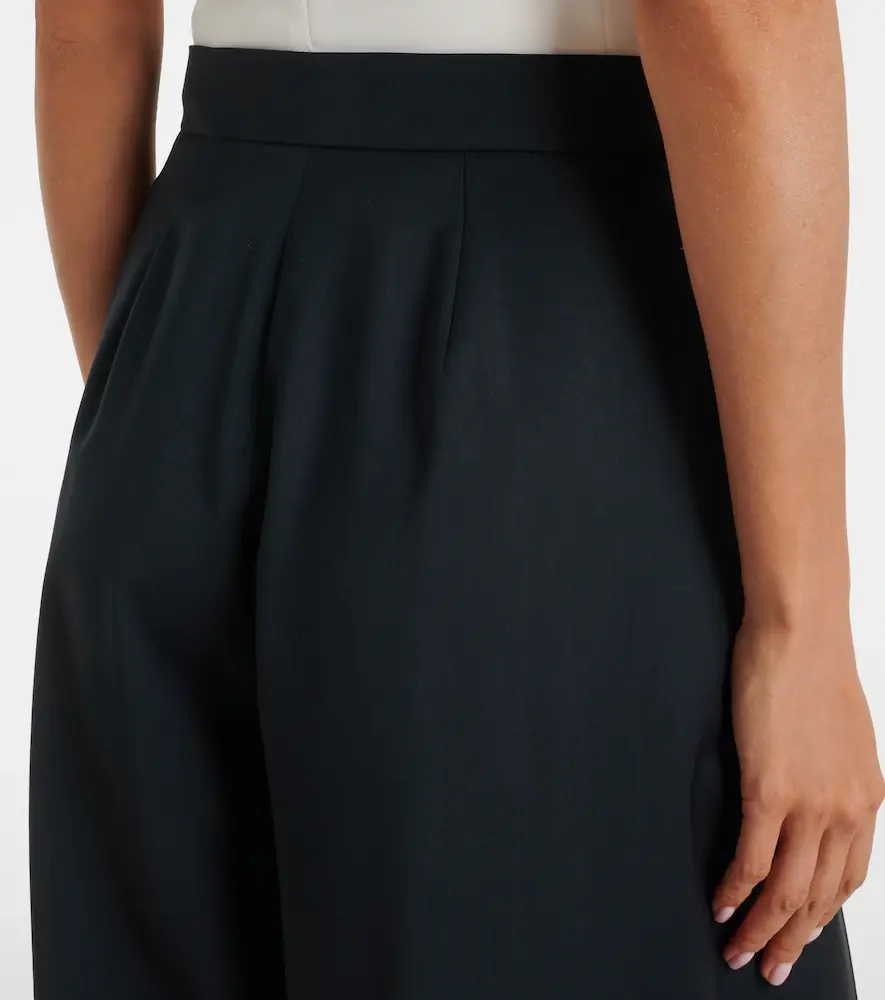 Max Mara Pleated virgin wool wide-leg pants | Thumbnail 5 Max Mara Pleated virgin wool wide-leg pants | Thumbnail 5