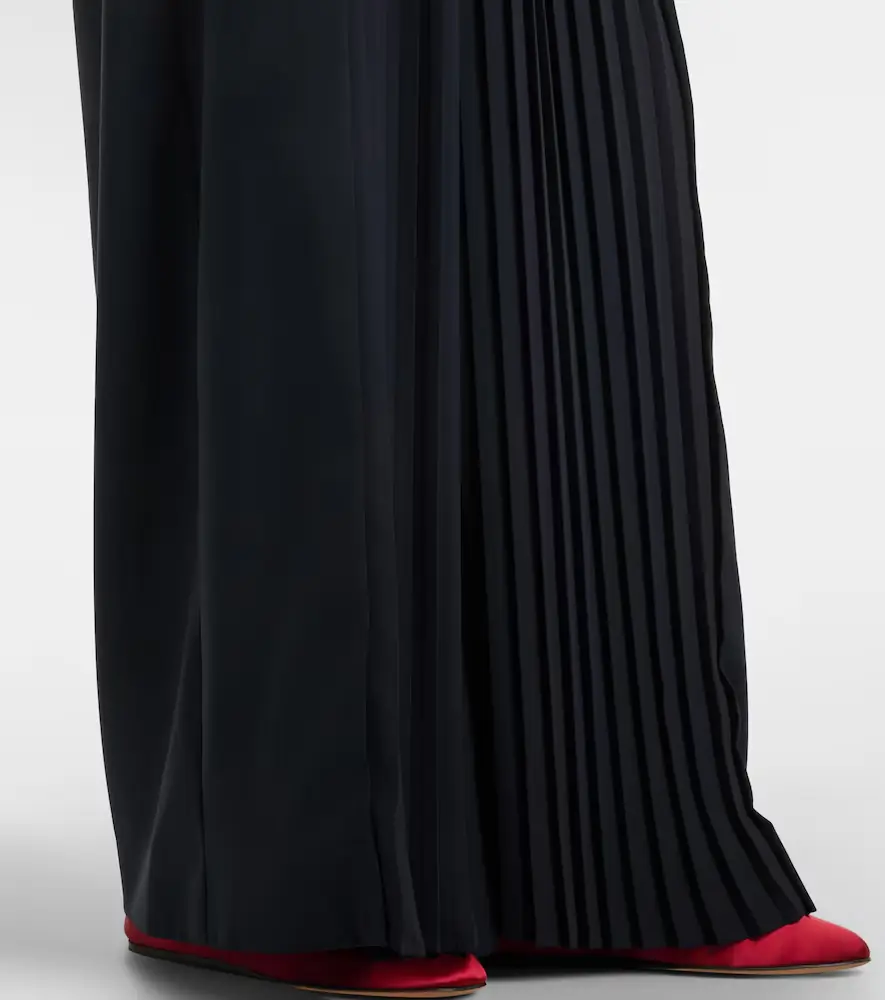 Max Mara Pleated virgin wool wide-leg pants | Thumbnail 6 Max Mara Pleated virgin wool wide-leg pants | Thumbnail 6
