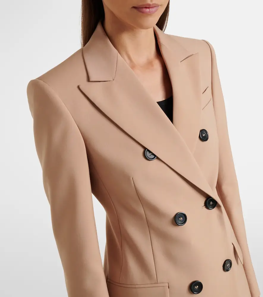Sportmax Double-breasted virgin wool blazer | Thumbnail 3 Sportmax Double-breasted virgin wool blazer | Thumbnail 3
