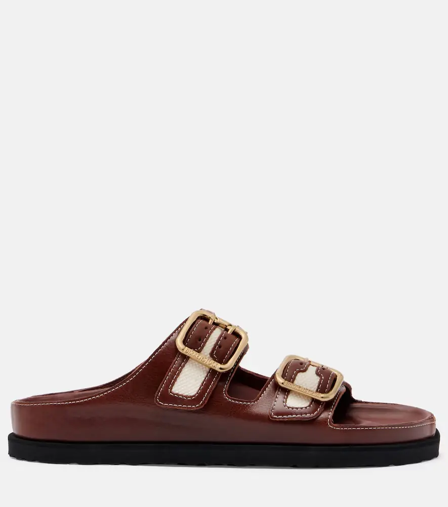Birkenstock 1774 Arizona leather and canvas sandals | Thumbnail 3 Birkenstock 1774 Arizona leather and canvas sandals | Thumbnail 3