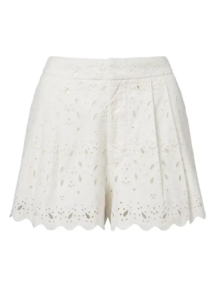 Paisley Eyelet cotton shorts Paisley Eyelet cotton shorts