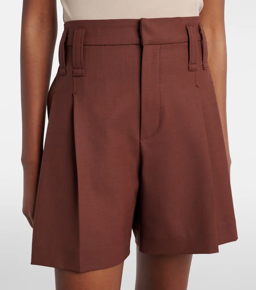 Brunello Cucinelli Monili pleated wool-blend shorts | Thumbnail 5