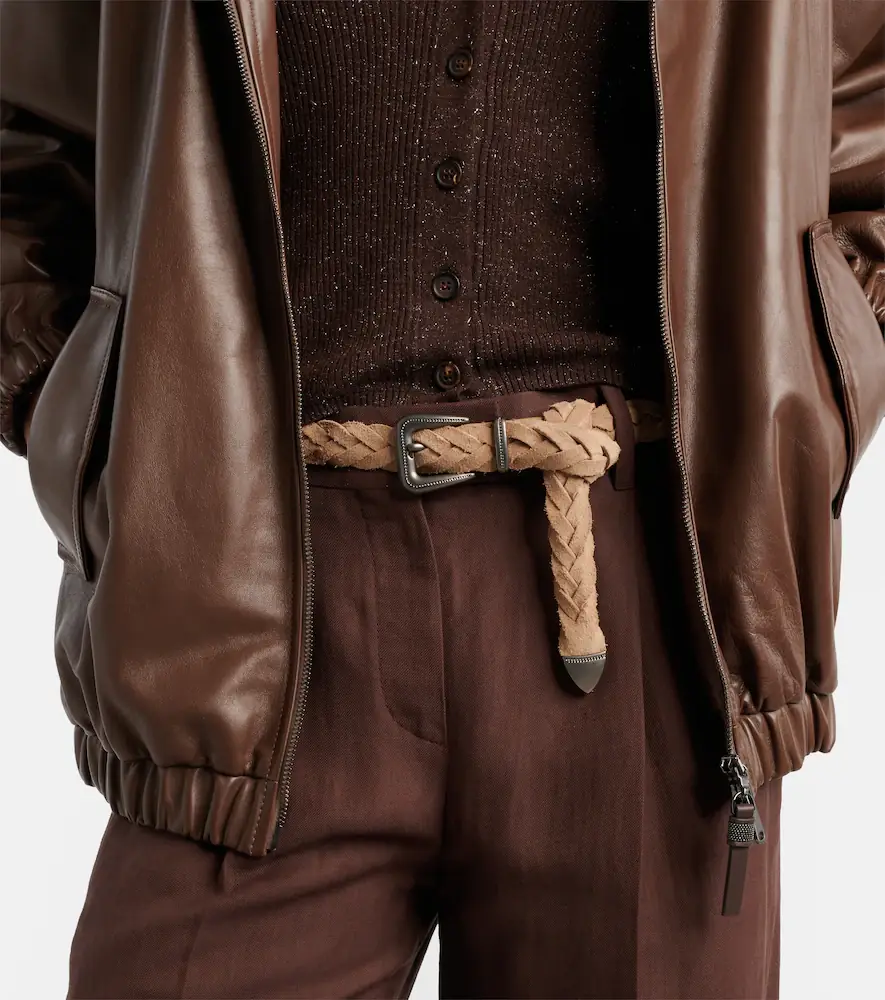 Brunello Cucinelli Monili braided leather belt | Thumbnail 3