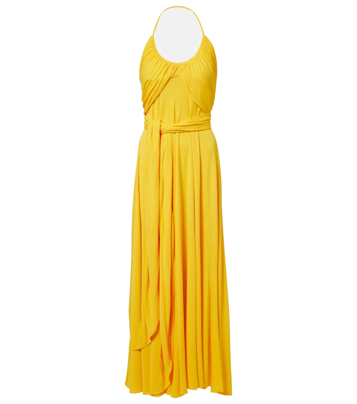 Alaïa Alaïa Draped halterneck jersey maxi dress