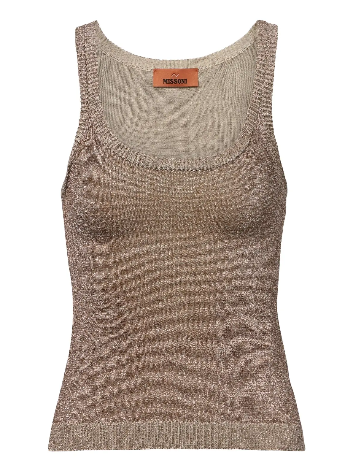 Missoni Knitted lamé tank top