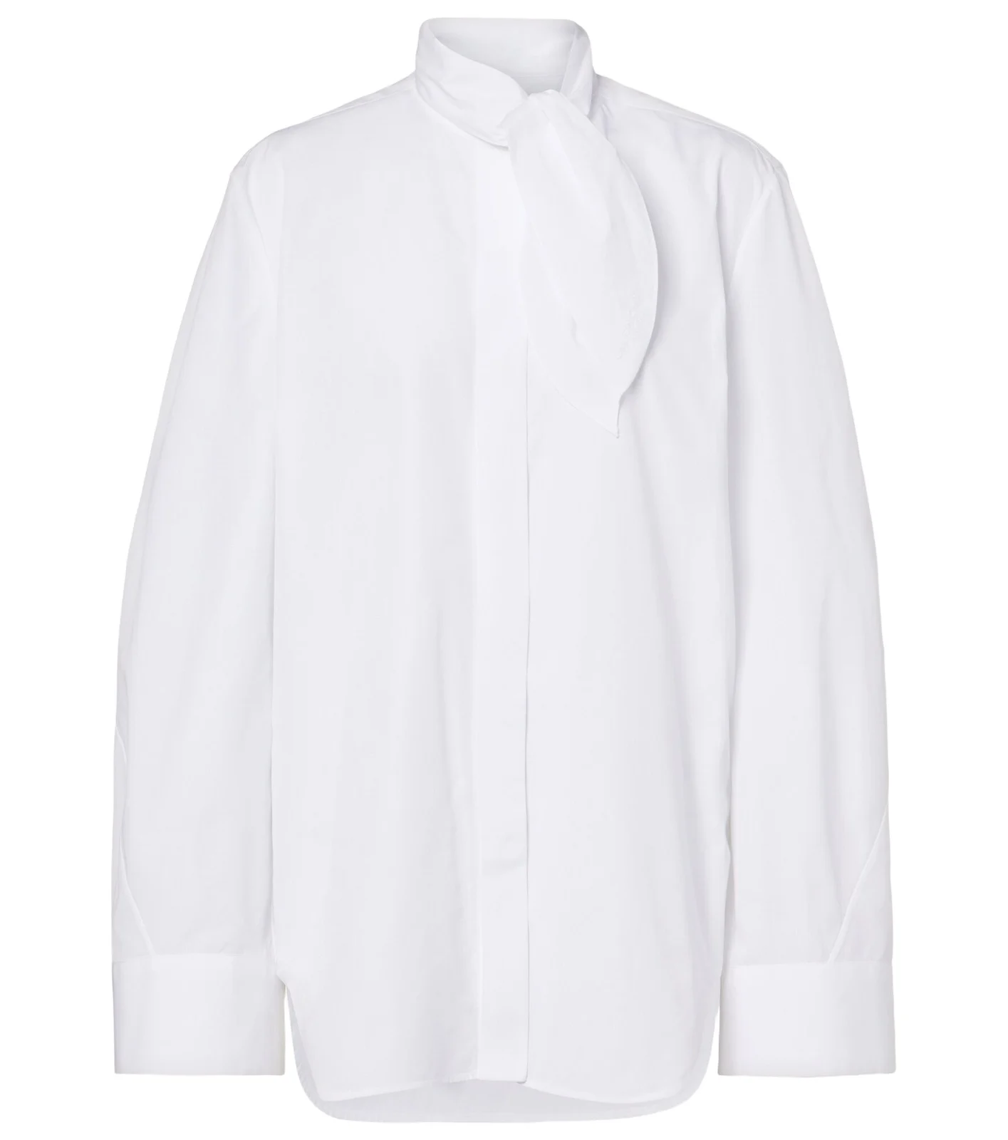 Givenchy Tie-neck cotton shirt