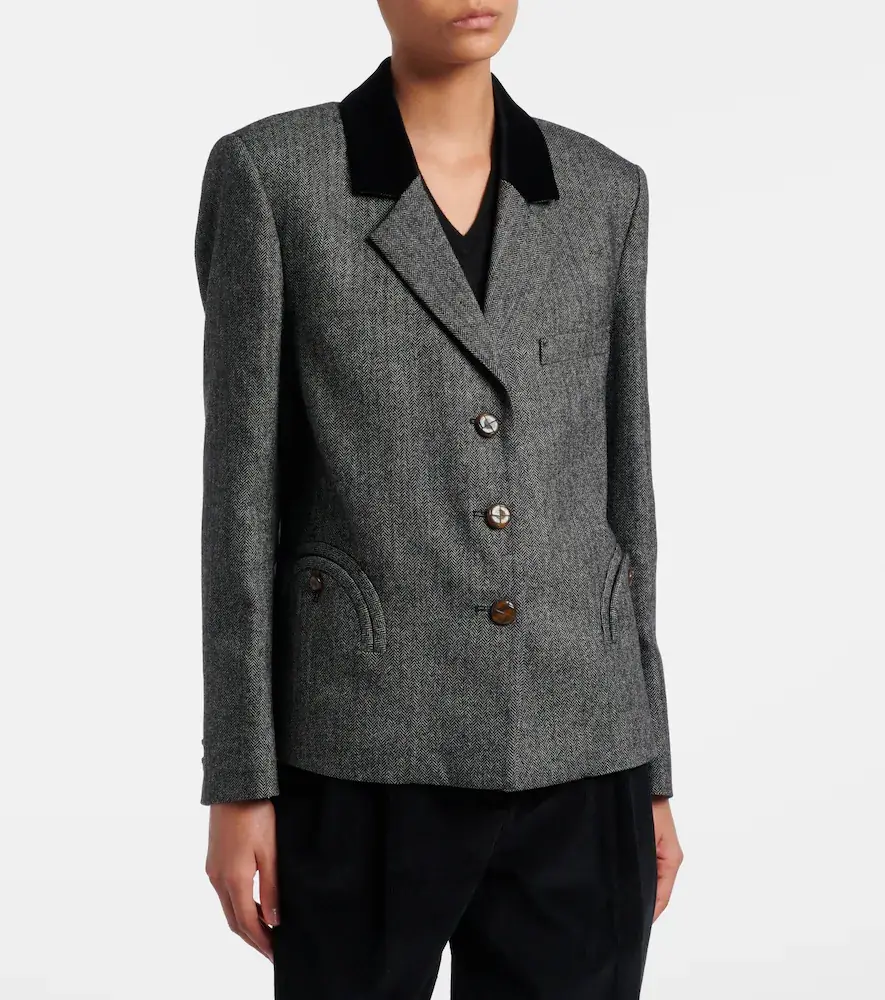 Blazé Milano Shelley wool-blend tweed blazer | Thumbnail 4 Blazé Milano Shelley wool-blend tweed blazer | Thumbnail 4