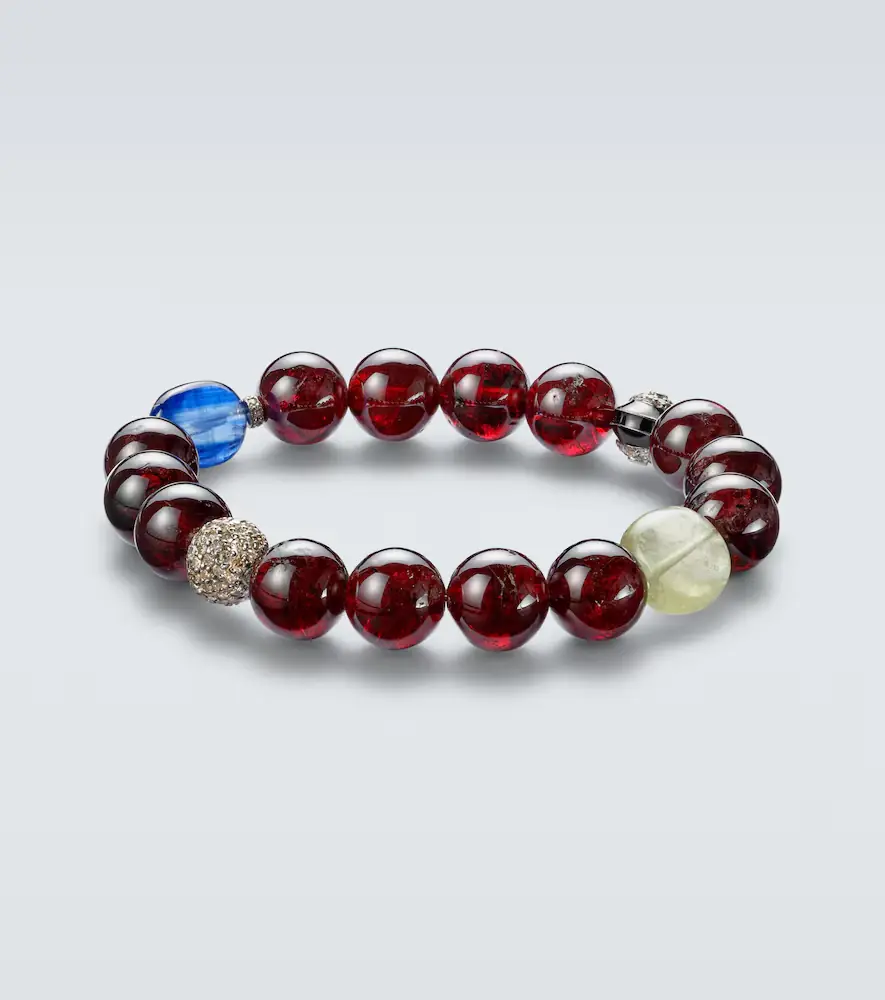 Ileana Makri Sterling silver beaded bracelet with gemstones | Thumbnail 2 Ileana Makri Sterling silver beaded bracelet with gemstones | Thumbnail 2