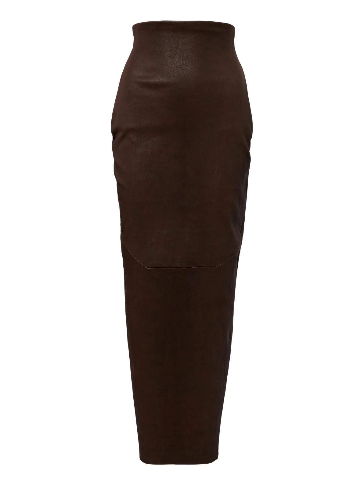 Dirt Pillar leather and cotton midi skirt Dirt Pillar leather and cotton midi skirt