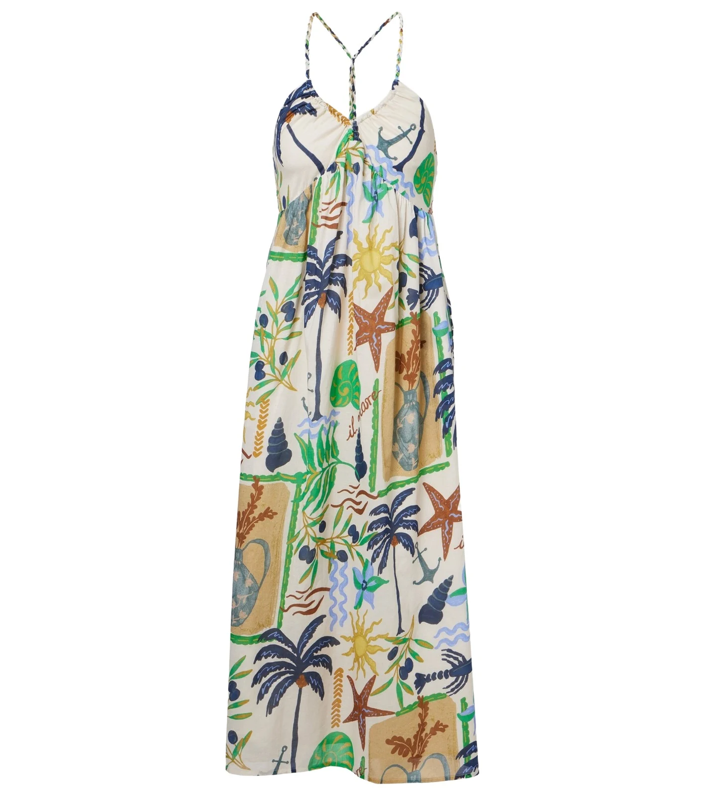 Leyla printed cotton midi dress Leyla printed cotton midi dress