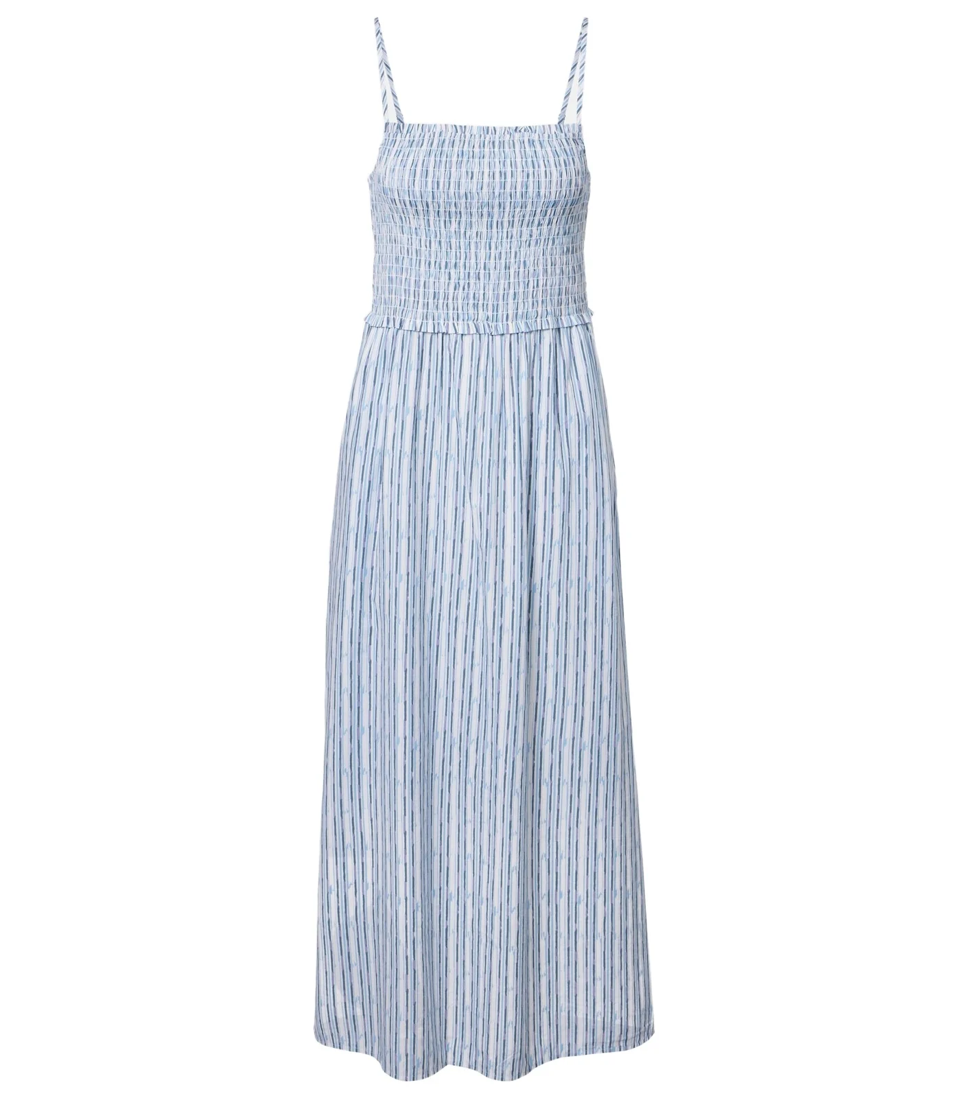 Velvet Senara striped cotton-blend maxi dress