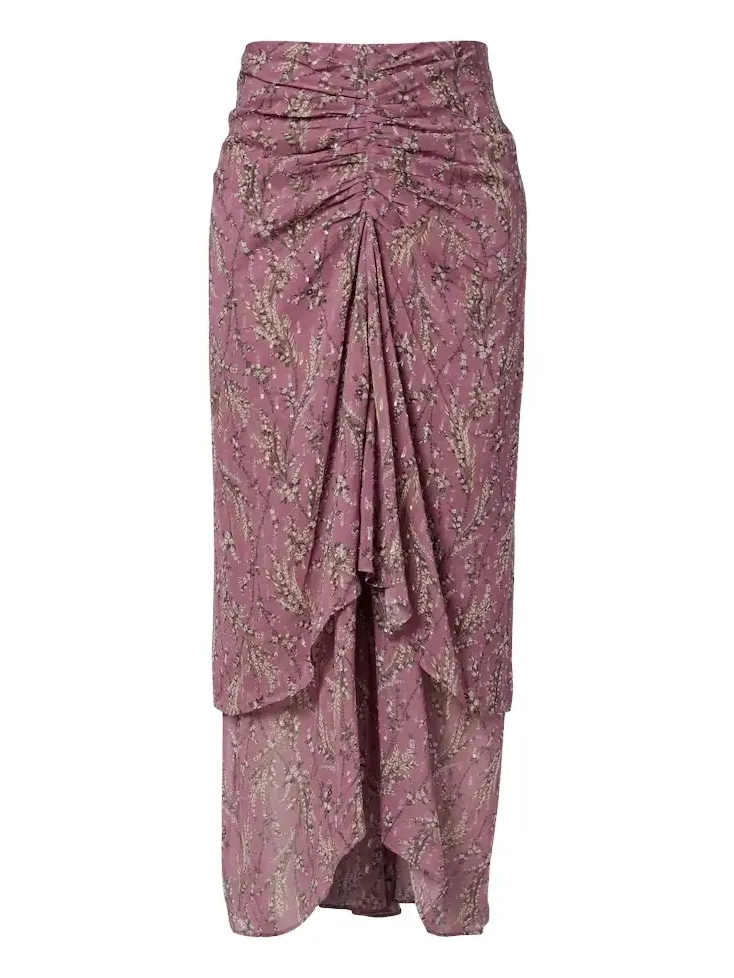 Sira floral midi skirt