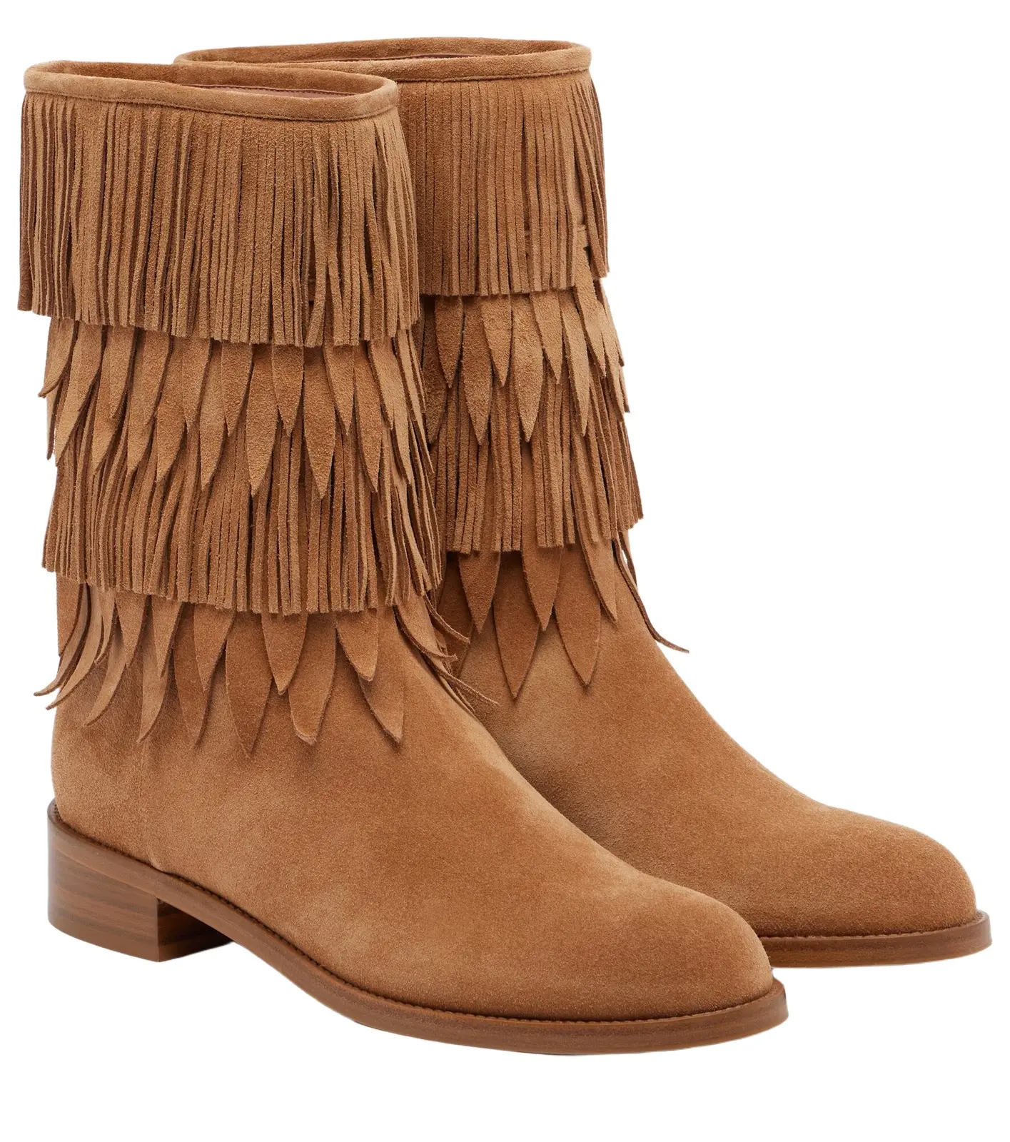 Aquazzura Maverick fringed suede mid-calf boots