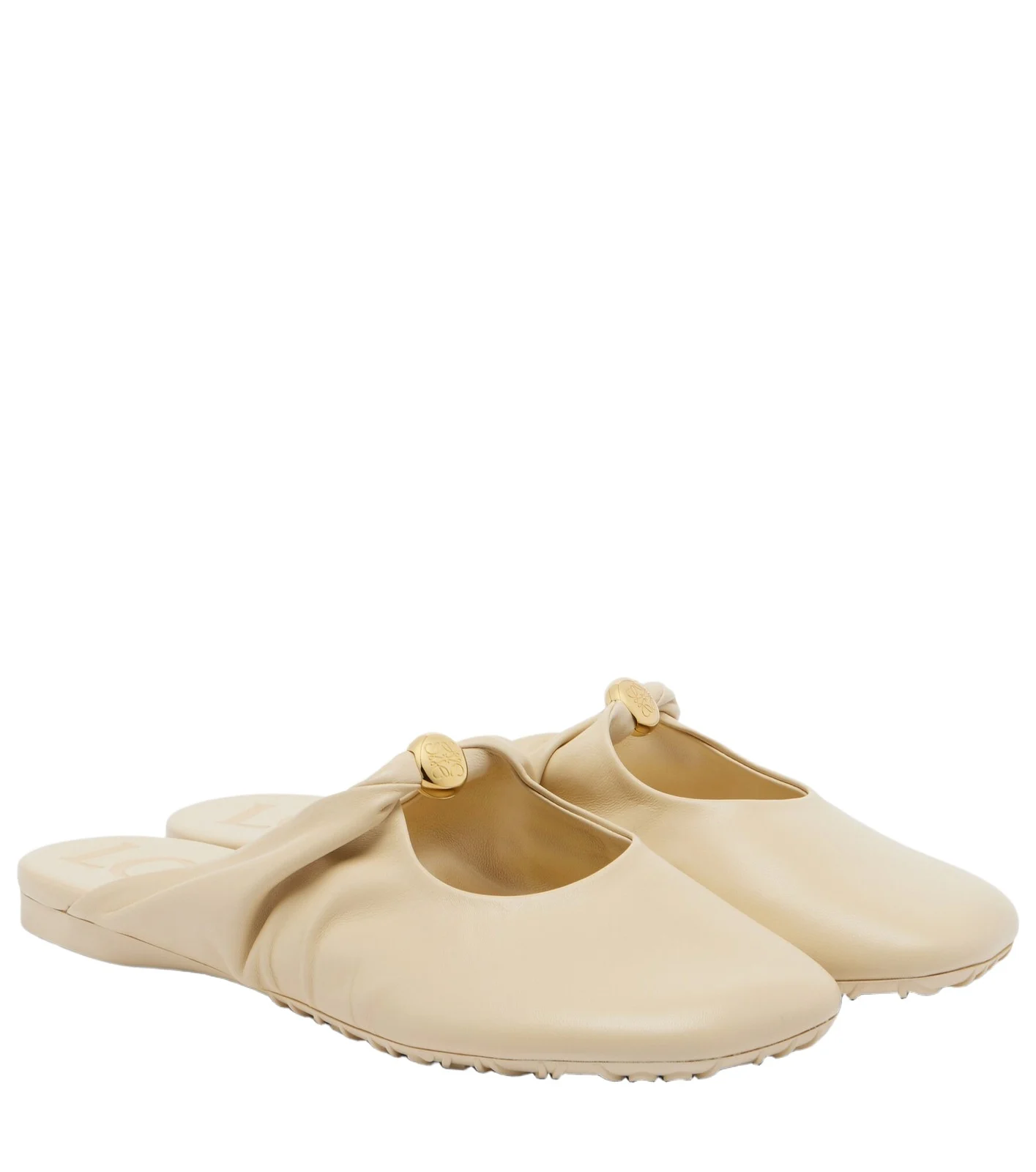 Loewe Pebble Soft leather mules