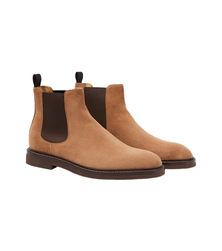 Brunello Cucinelli Suede Chelsea boots