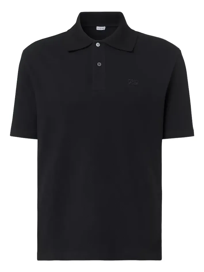 Double L cotton piqué polo shirt
