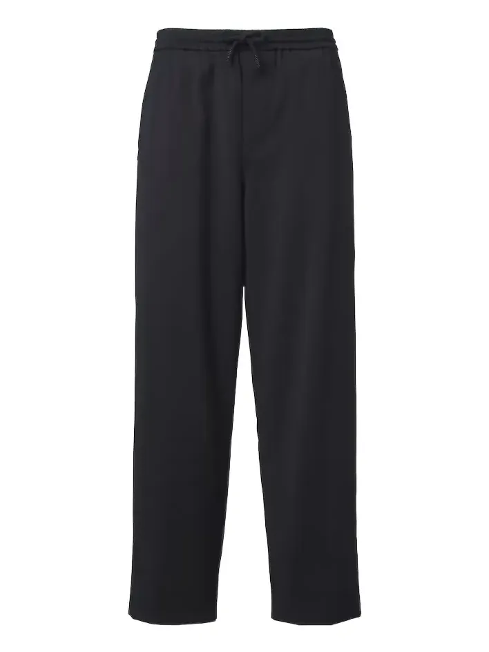 Wool straight pants