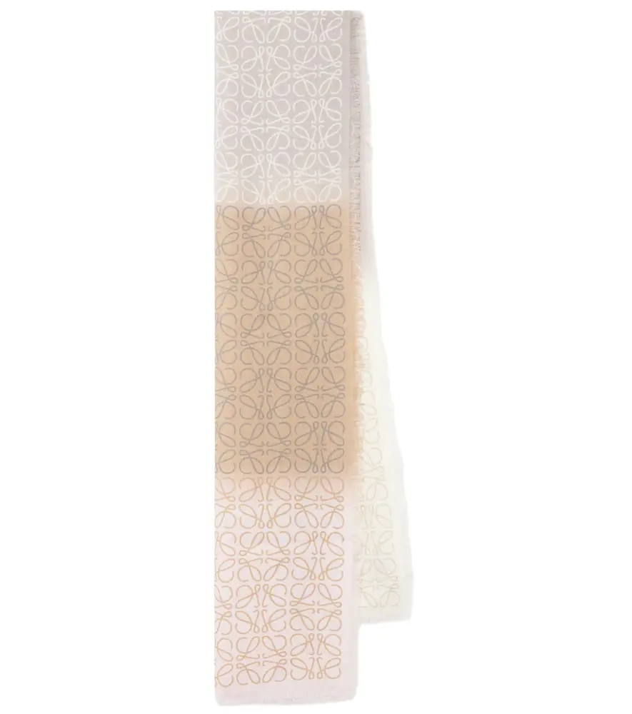 Loewe Anagram wool, silk and cashmere scarf | Image 1 Loewe Anagram wool, silk and cashmere scarf | Image 1