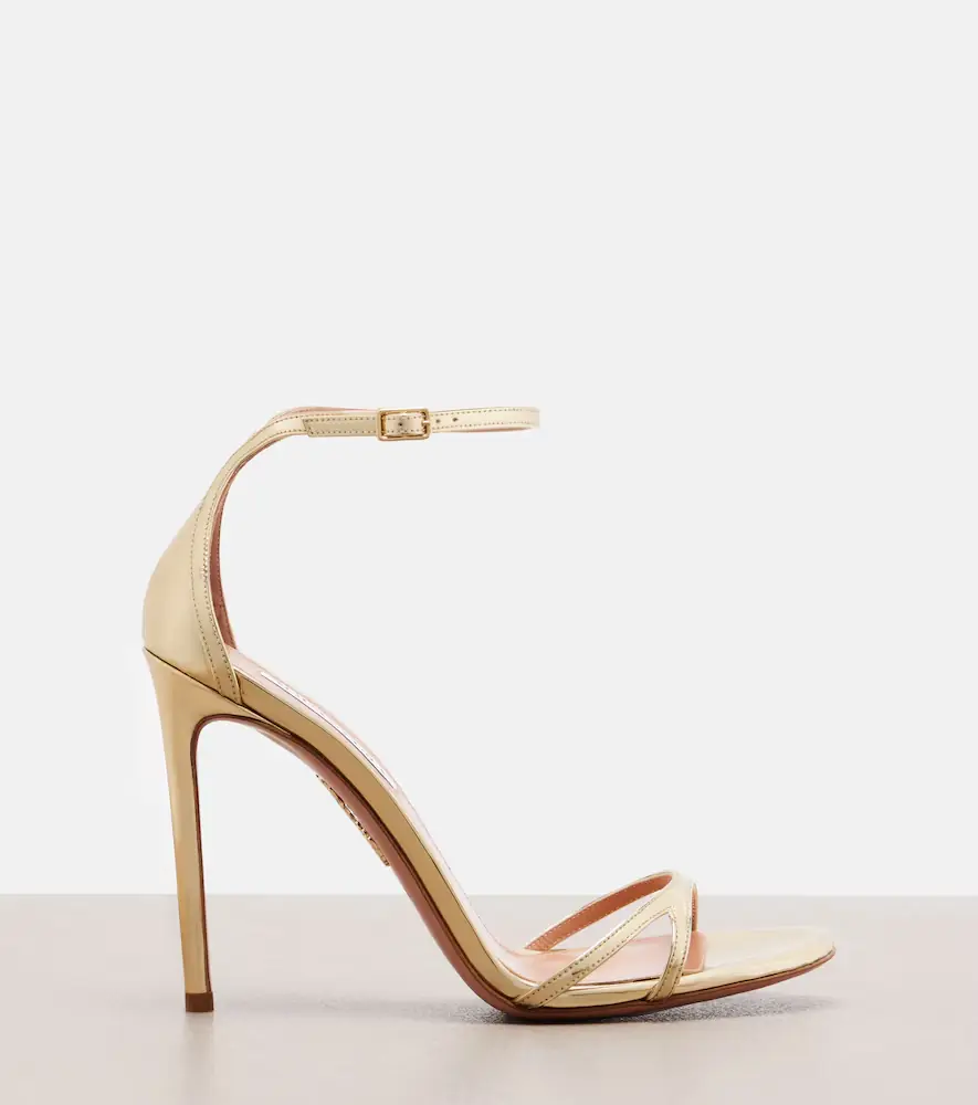 Aquazzura Metallic leather sandals | Thumbnail 4 Aquazzura Metallic leather sandals | Thumbnail 4