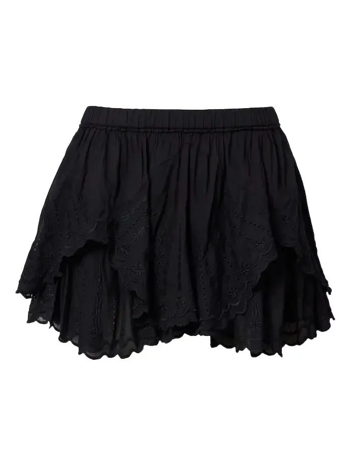 Layale embroidered cotton shorts Layale embroidered cotton shorts