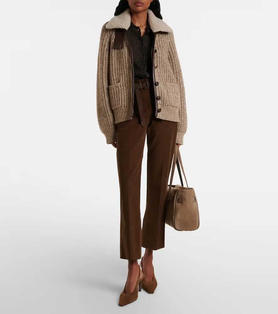 Brunello Cucinelli Cropped cotton flared pants | Thumbnail 5 Brunello Cucinelli Cropped cotton flared pants | Thumbnail 5