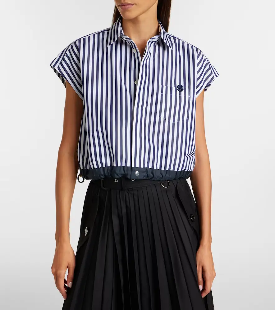 Sacai Striped poplin shirt | Thumbnail 2