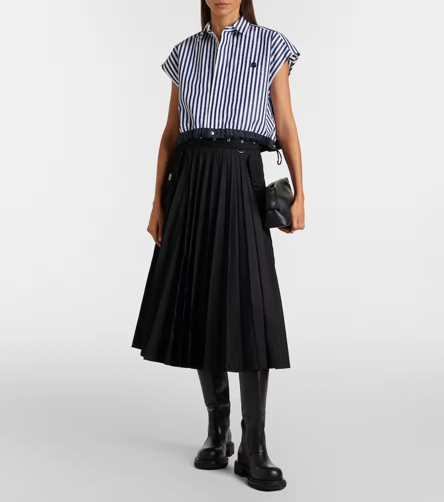 Sacai Striped poplin shirt | Thumbnail 5