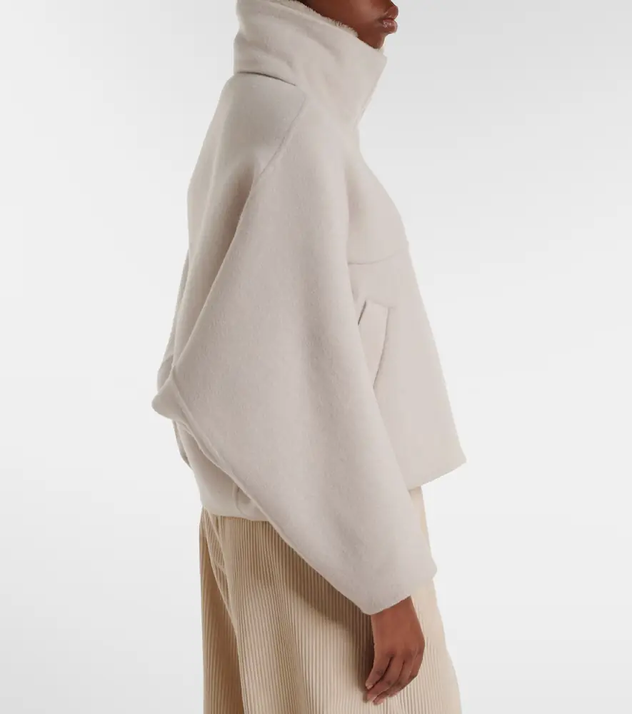 Brunello Cucinelli Shearling-trimmed wool and cashmere jacket | Thumbnail 5 Brunello Cucinelli Shearling-trimmed wool and cashmere jacket | Thumbnail 5