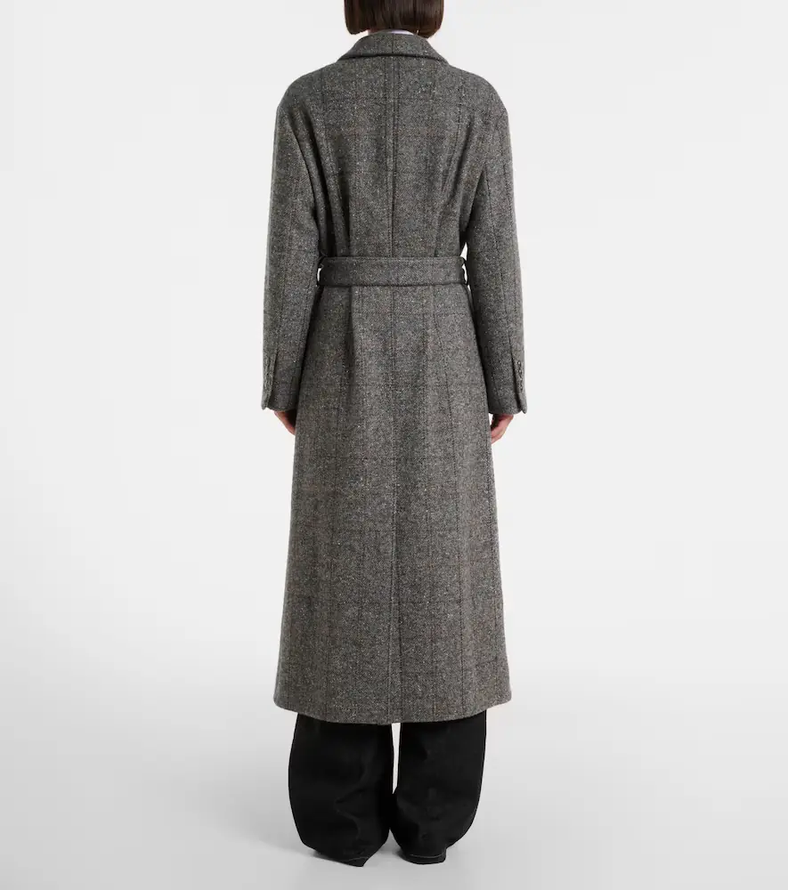 Brunello Cucinelli Double-breasted alpaca-blend coat | Thumbnail 3 Brunello Cucinelli Double-breasted alpaca-blend coat | Thumbnail 3