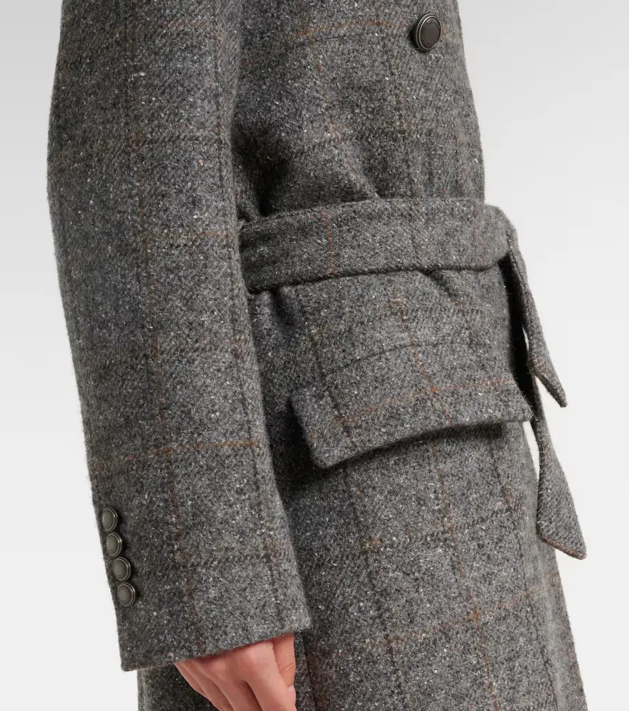 Brunello Cucinelli Double-breasted alpaca-blend coat | Thumbnail 6 Brunello Cucinelli Double-breasted alpaca-blend coat | Thumbnail 6
