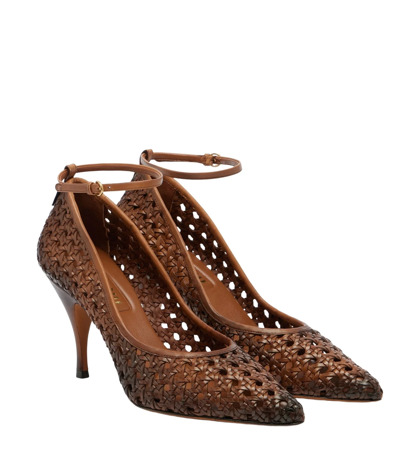 Woven leather pumps Woven leather pumps