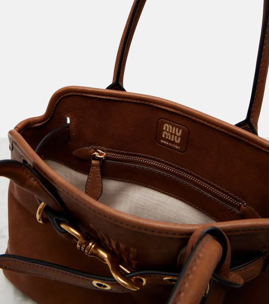 Miu Miu Aventure Small leather shoulder bag | Thumbnail 4