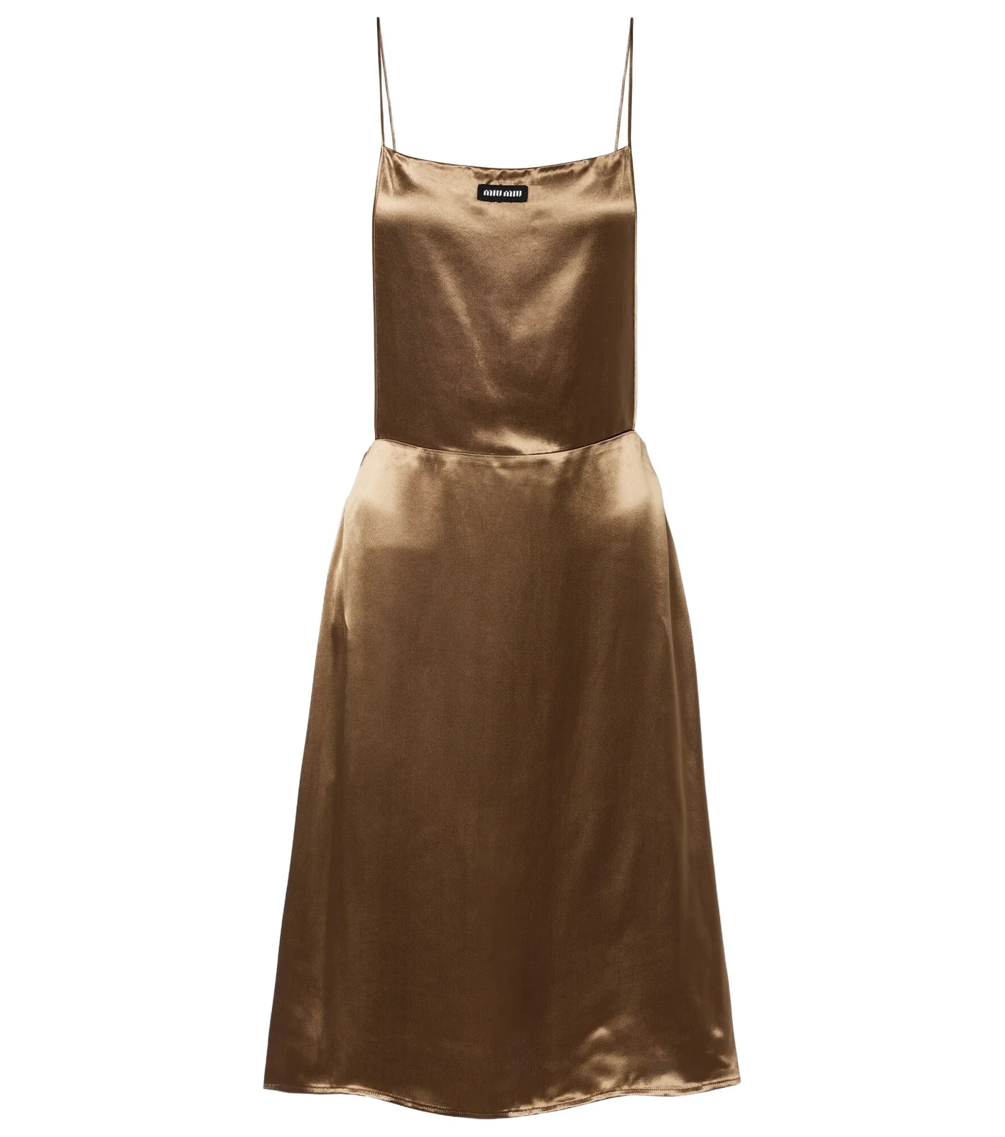 Miu Miu Open-back satin minidress