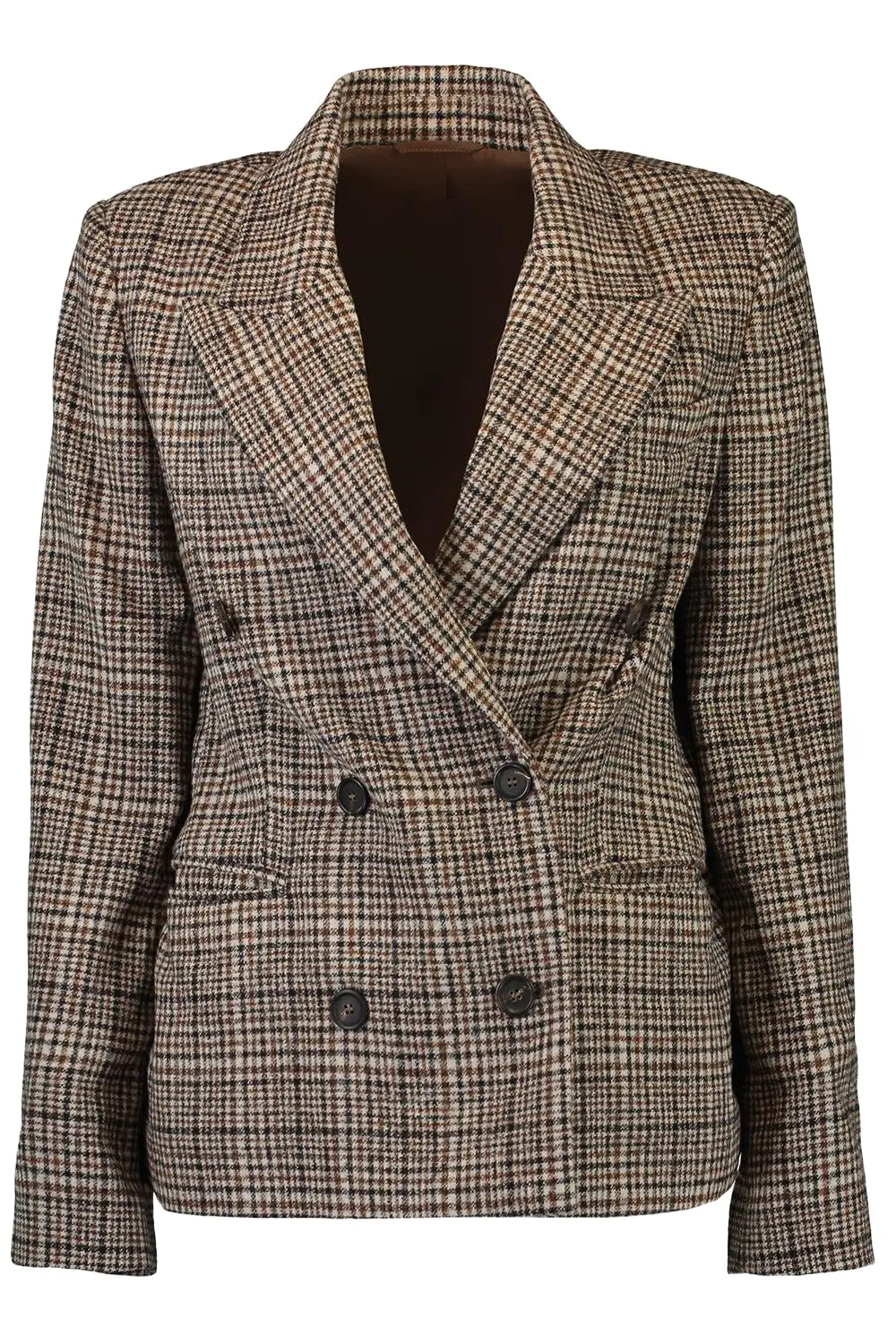 Brunello Cucinelli Check Print Suit Jacket
