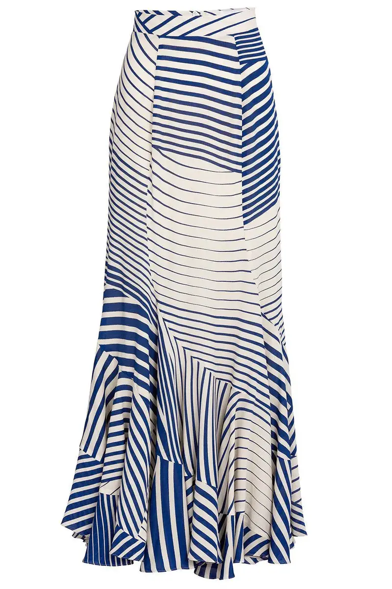 Silvia Tcherassi Florina Skirt - Blue Stripes | Image 1 Silvia Tcherassi Florina Skirt - Blue Stripes | Image 1