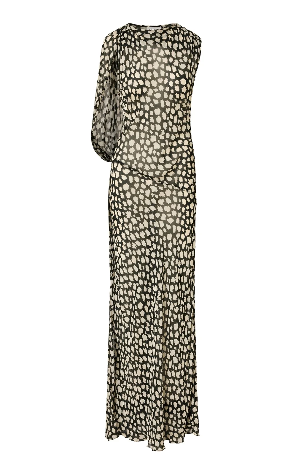 ROAME. Fallon Draped Chiffon Maxi Dress