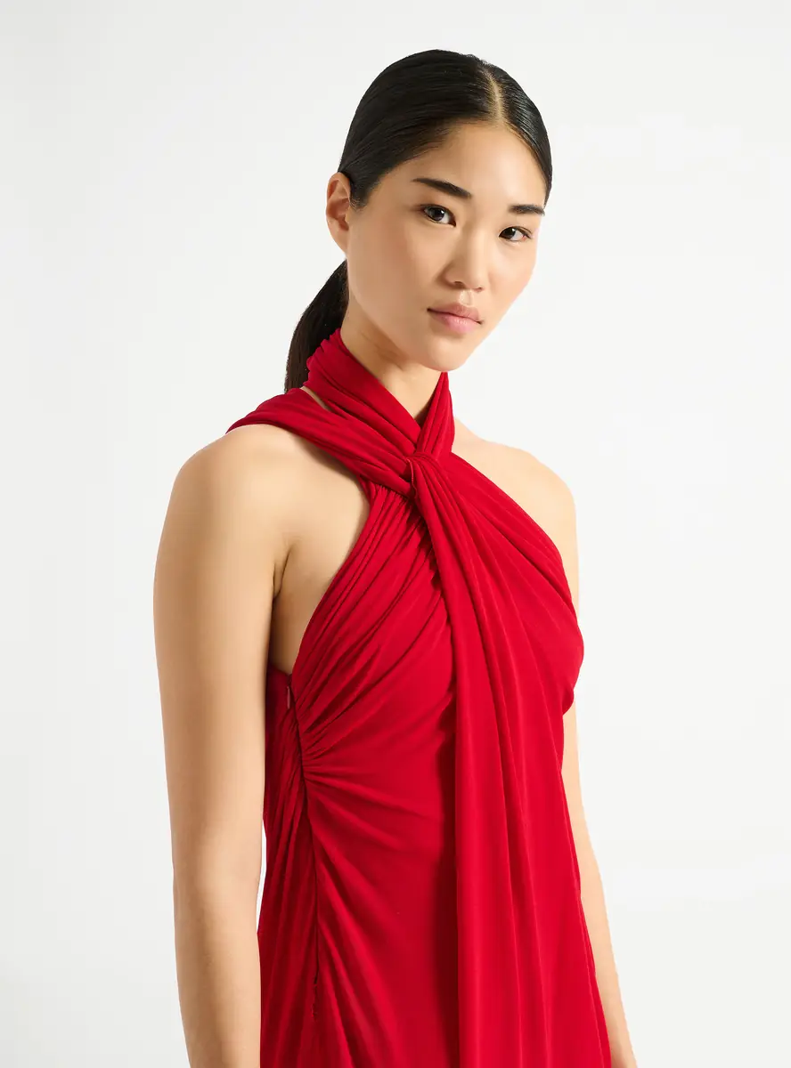 Balmain Long draped jersey dress | Thumbnail 5 Balmain Long draped jersey dress | Thumbnail 5