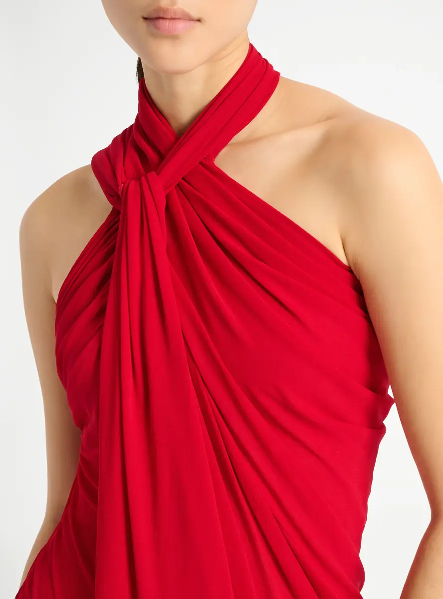 Balmain Long draped jersey dress | Thumbnail 6 Balmain Long draped jersey dress | Thumbnail 6